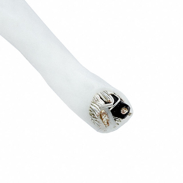 Alpha Wire 2803/2 WH001 Cable 2Cond 12Awg Wht Shld 1000' | American Cable Assemblies